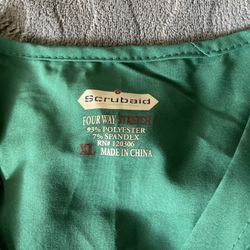 Medical Scrubs, green , size xl 