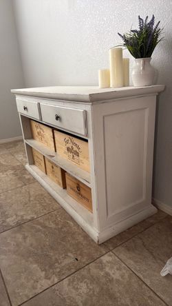 Pottery Barn Console Cabinet