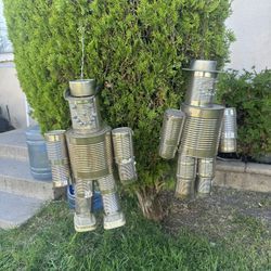 Metal Tin Man Yard Art 