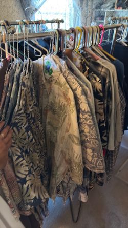 Lot of Hawaiian Tropical Print Shirts