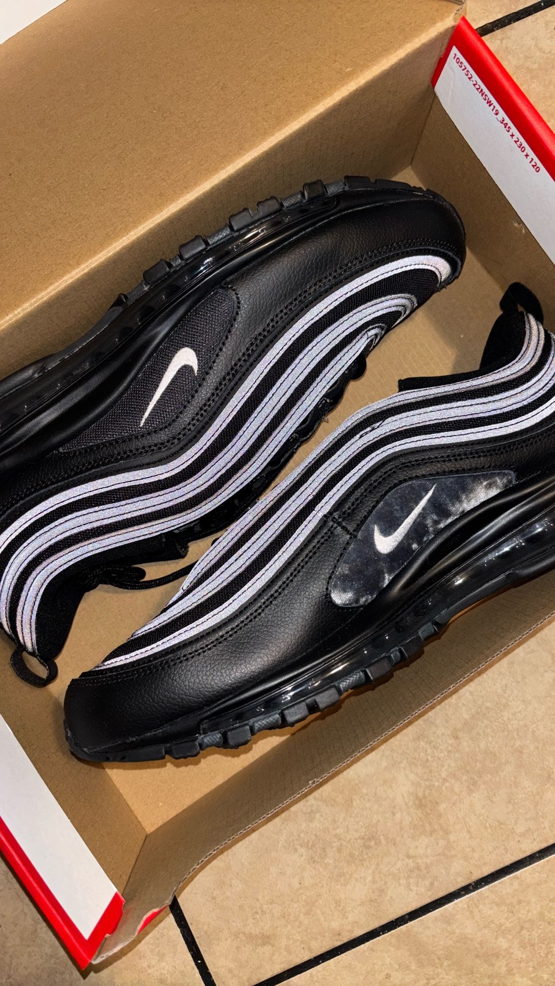 Air Max 97 Black White Anthracite Size 13 $110