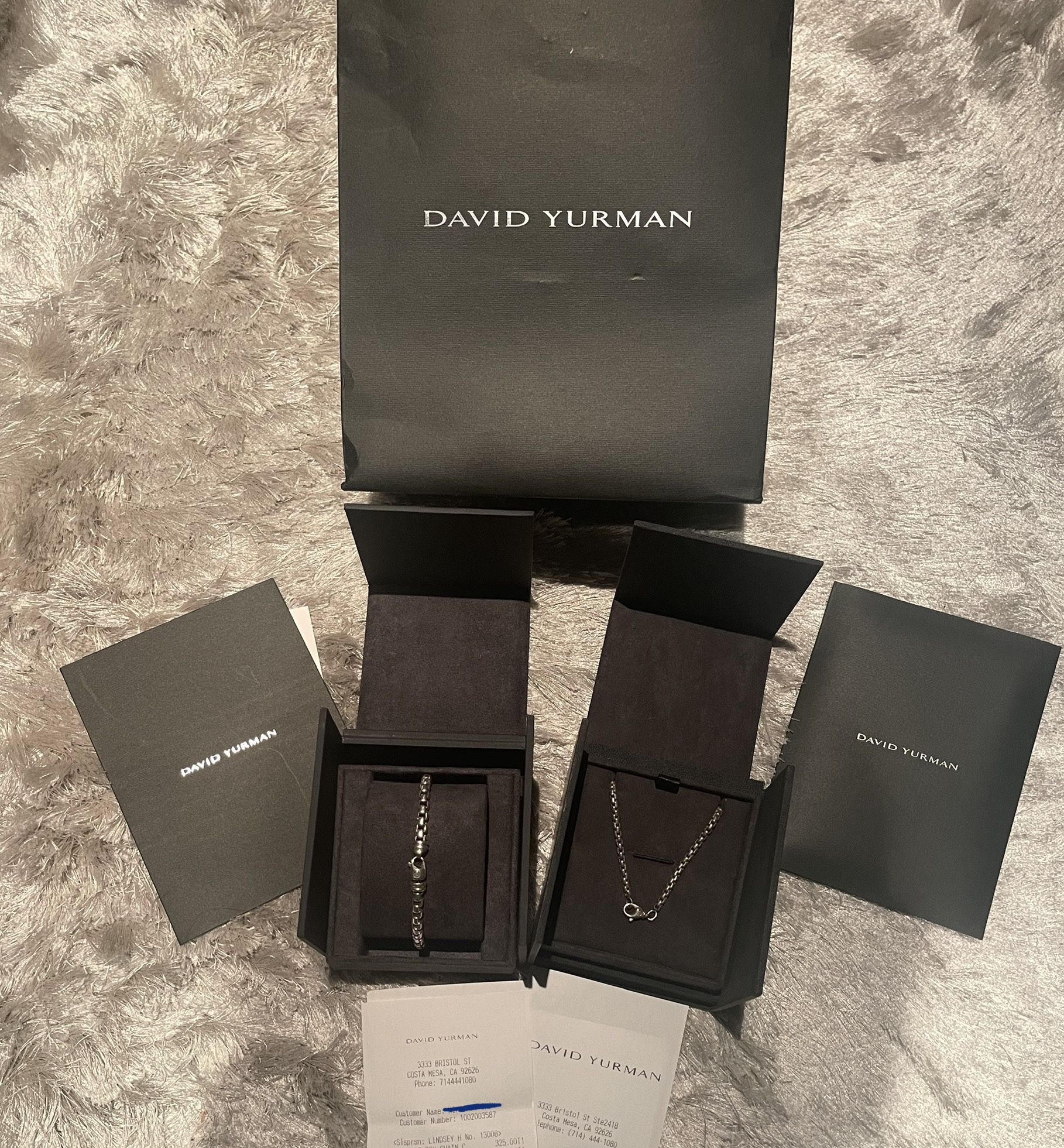 David Yurman Authentic Bracelet & Necklace Chain