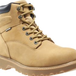 Wolverine Mens Wheat Leather Floorhand WP ST 6” Work Boots