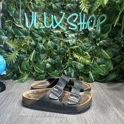 Birkenstock Arizona Soft Bed Sandals Women’s 7 US / 38  EU Black Oiled Leather