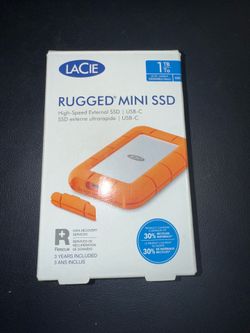 Lacie 1TB Rugged USB-C Portable Hard Drive