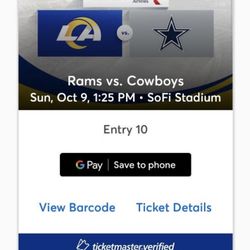 Rams Cowboys Tickets