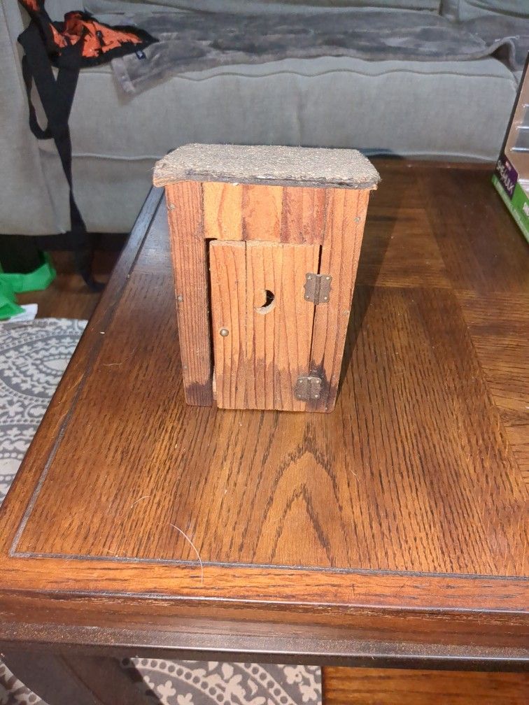 Very Old Cute Decorative Outhouse.