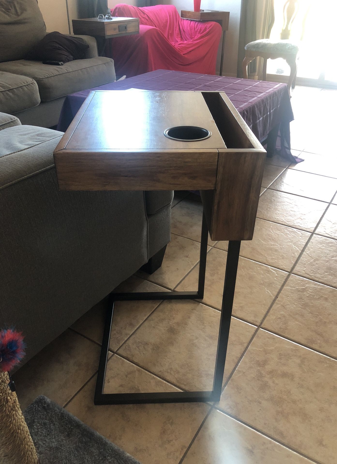 Pier one wood TV tray or side table