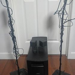 Bose PS48 iii Subwoofer w/ 4 speakers + cables
