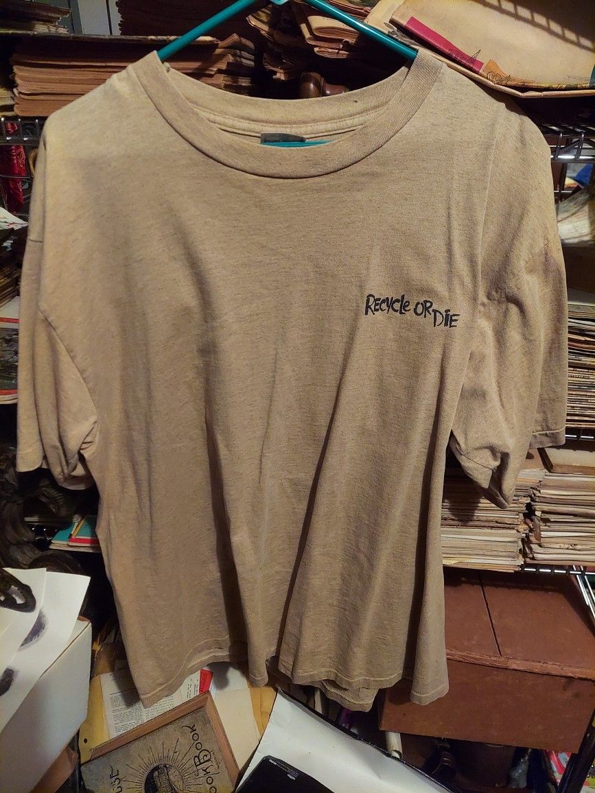 Vintage 1990s Recycle Or Die T Shirt 