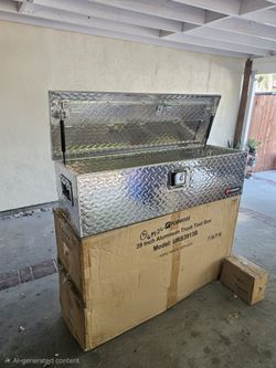 NEW TOOL BOX ALUMINUM 39x13x10' DIAMOND INCLUDING SET KEY,CAN USED FOR SHOP,RV,TRUCKS ETC FOR ANY QUESTION TEXT ME PLEASE SE HABLA ESPAÑOL