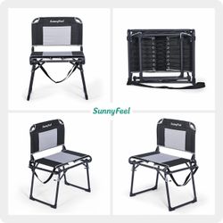 New SUNNYFEEL Oversized Stadium Seat for Bleachers with Back Support Extra Wide, Bleacher Stadium Seats Chairs with Backs Portable Bleachers Seat with