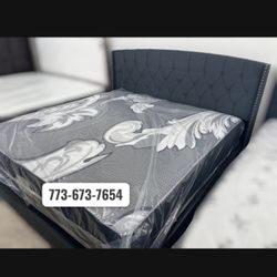 Limited Time ⚡️Queen Package Deal 🚨 Bed Frame X Mattress X Boxspring All Included For Only $399! Ready For Delivery 🚚 