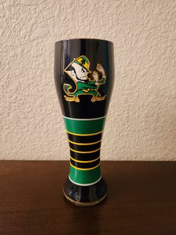 Notre Dame Fighting Irish Pilsner Glass, Hand Painted, Boelter Brands
