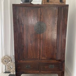 Indonesian Vintage Armoire $595