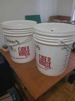 2 Wine and Beer Brewing Buckets and Supplies