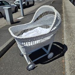 Wicker Stroller - Large