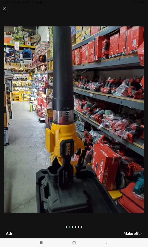 DEWALT 60V CORDLESS BRUSHLESS BLOWER TOOL ONLY NEW