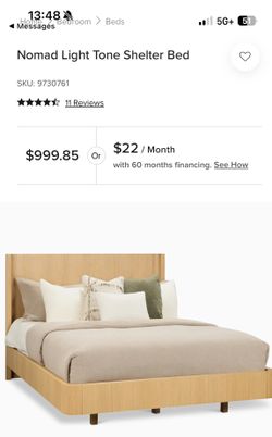 Nomad queen bed frame