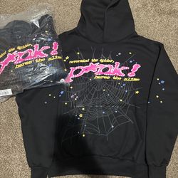 Black punk spider hoodie