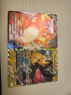 Charizard vmax 020/189. Pikachu zekrom tag team gx 33/181.