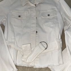 Women’s White Jean Jacket