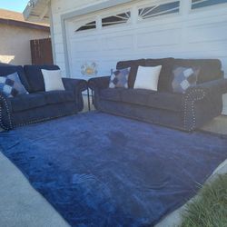 New Blue Sofa Set