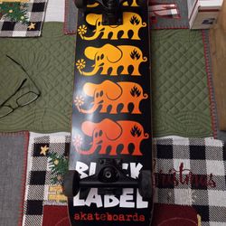 Vintage Black Label Skateboard Chris Cole Spitfire Wheels 