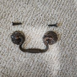 Nine ANTIQUE pulls with Screws