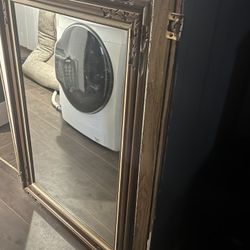 Large 1970s Frame Heavy Mirror 