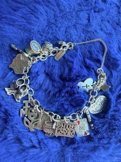 James Avery Sterling Silver Loaded Charm Bracelet