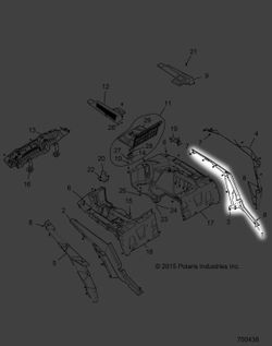 Polaris 2016 RZR Fndr Pnt Rr Clip Rh S Grph New OEM
