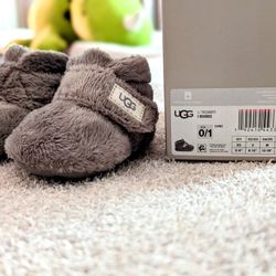 Baby Boots, Ugg Bixbee, Charcoal, Size 0/1