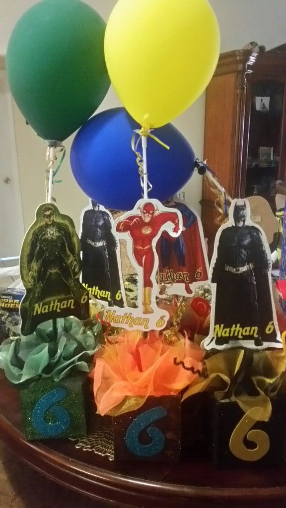 Heroes centerpieces justice league