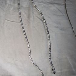 Jaxxon 22 Inch Tennis Chain Silver 