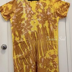 New 🔥 Short Women Batik Tie Dye Dress 