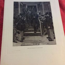THE LAST MOMENTS OF JOHN BROWN ORIGINAL PHOTOGRAVURE THOMAS HOVENDEN 1800S