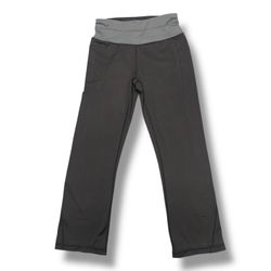 Reebok Yoga Bootcut Black and Grey Pants Size Medium