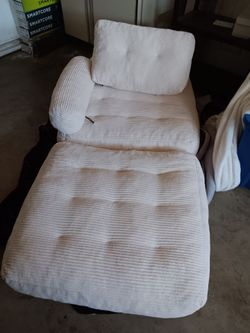 Chair turns into a twin size bed