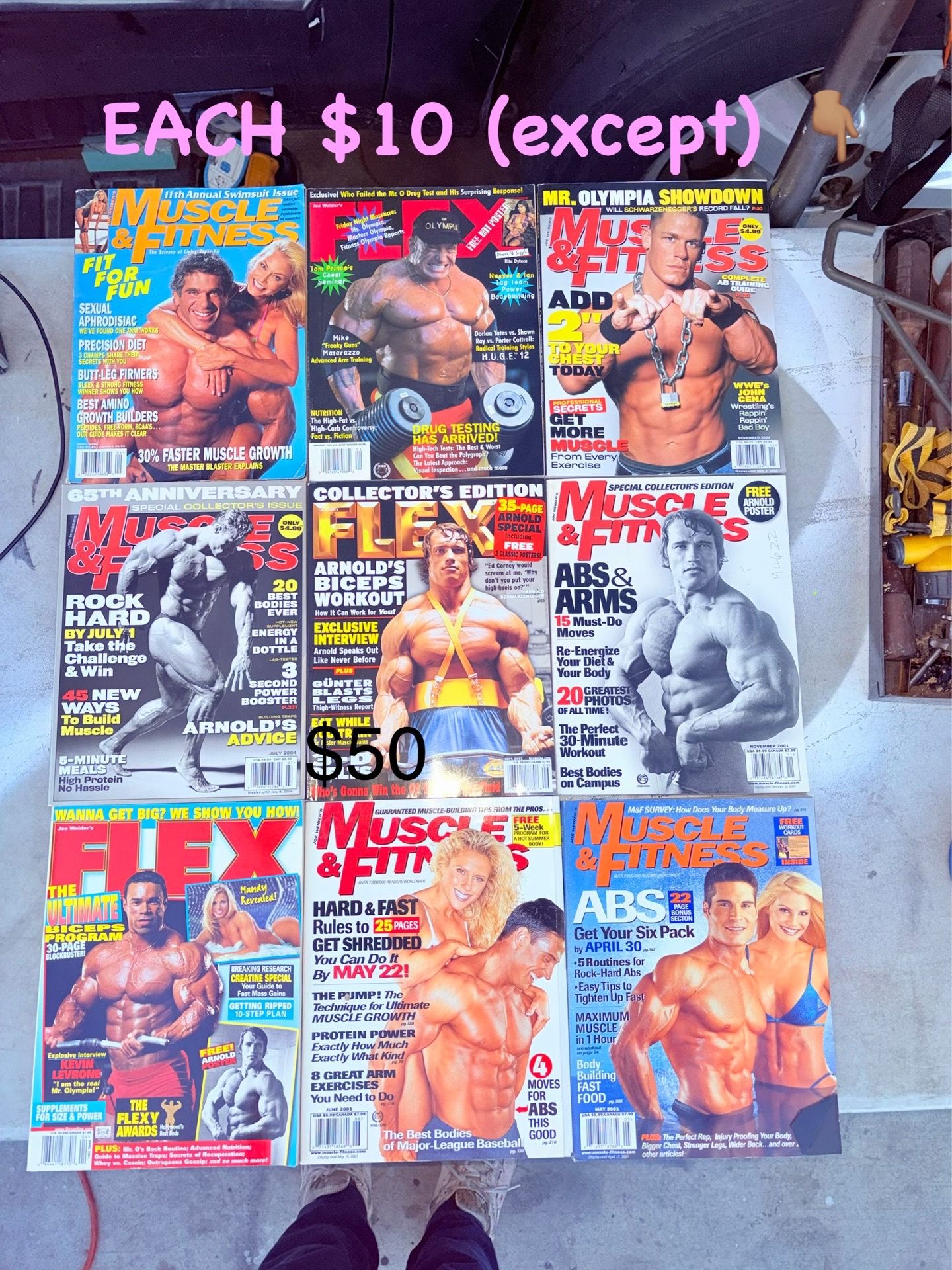 Lot of magazines $10 only ONE for $50