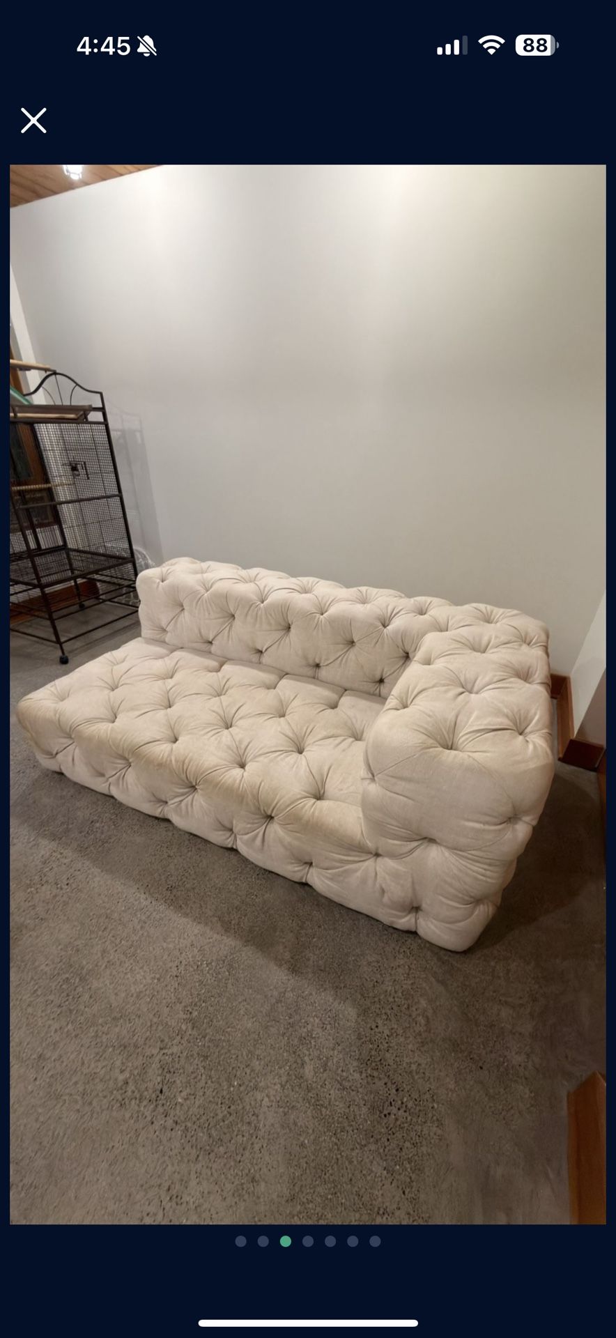 Restoration Hardware Soho L Shape Sofa.