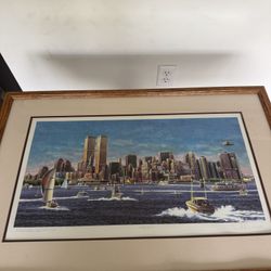 Michael J. Leu "Manhattan Skyline" Art Print