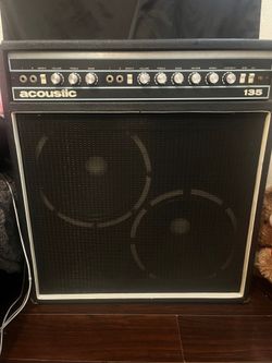 Acoustic 135 solid state 2x12 combo guitar or bass amp vintage 70s