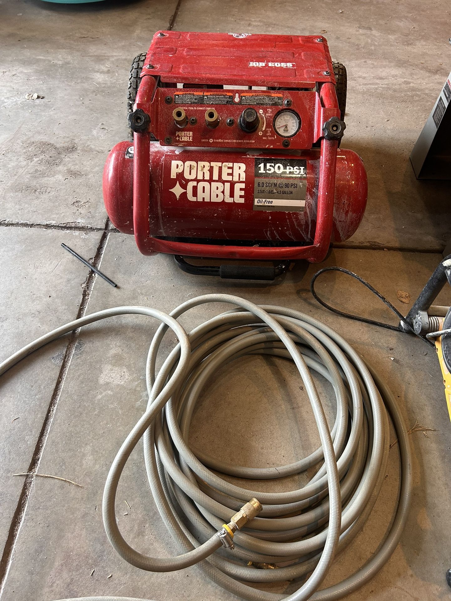 Porter Cable Air Compressor With Hose