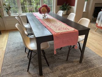 Modern Extendable Dining Table + 6 Chairs Set