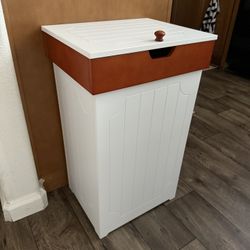 Wood Trash Can