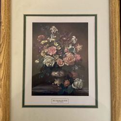 ALBERT WILLIAMS GOLD FRAMED PRINT IRIS, NARCISSI & ROSES—FRENCH STYLE, FLOWERS