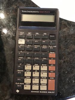 Texas Instruments BAII Plus Calculator