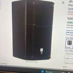 JBL Portable 2 Way Speaker 12inch New 