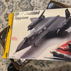 Testors SR-71 Blackbird Spyplane Model Kit No. 584 1/48 Scale